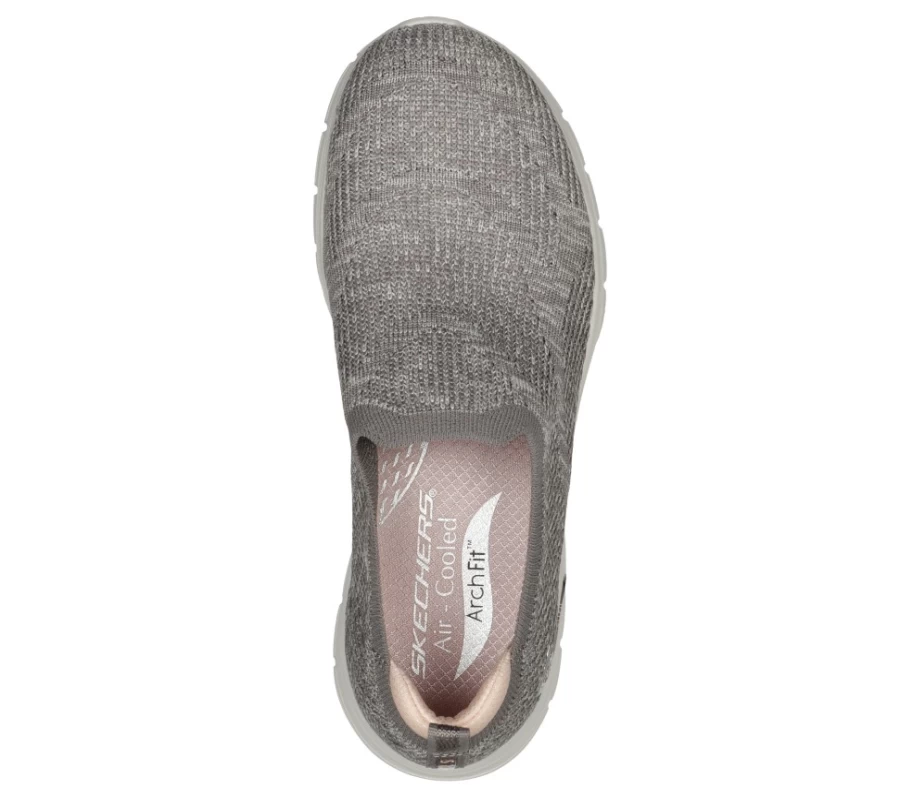 SKECHERS Arch Fit Vista - Women's Taupe Walking Shoes for Comfort & Support