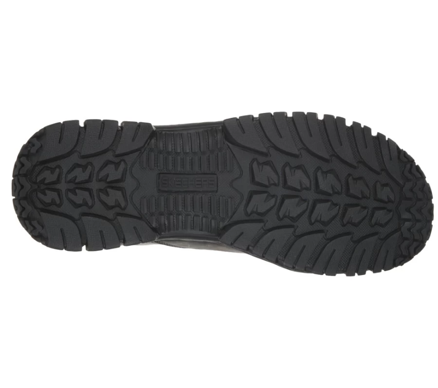 SKECHERS Men's Hartan St Relaxed Fit Sneakers in Black for Work & Comfort