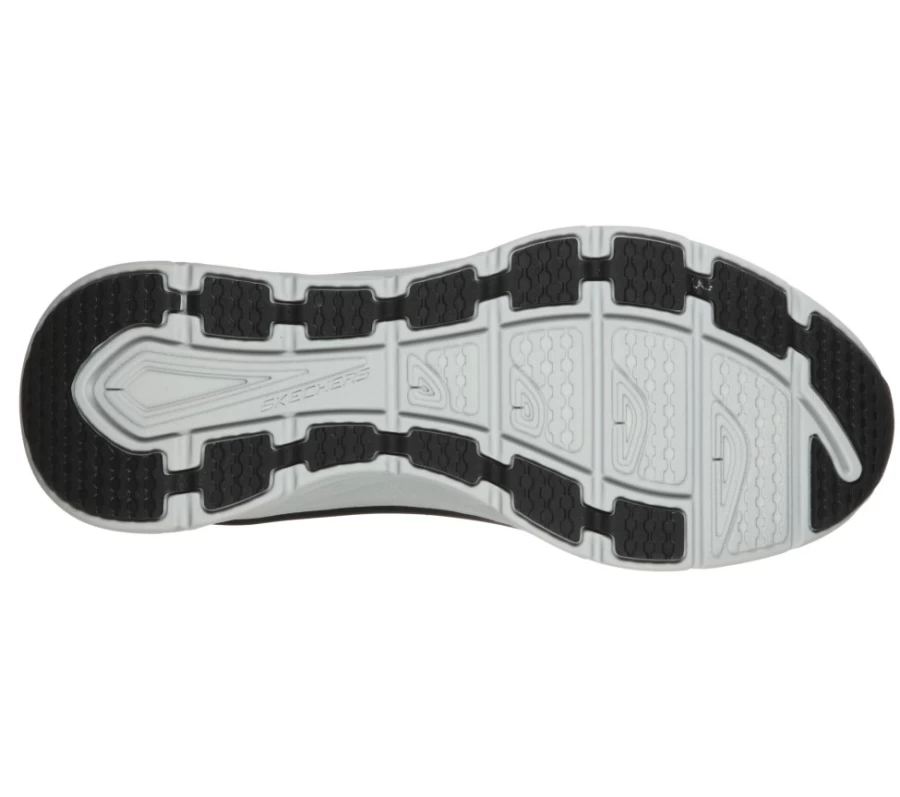SKECHERS Men's D'Lux Walker Relaxed Fit Sneakers - Black & White Quick Upgrade Comfort Shoes