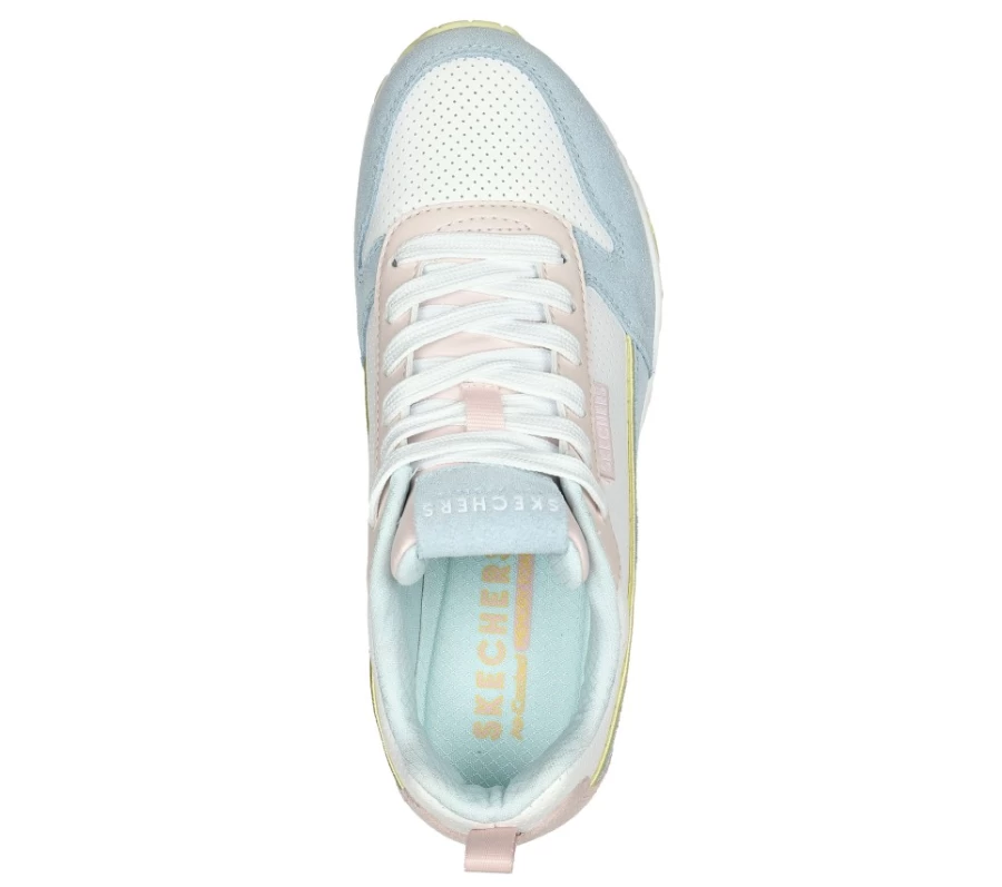 SKECHERS Women's Light Blue & Pink Uno - 2 Much Fun Sneakers