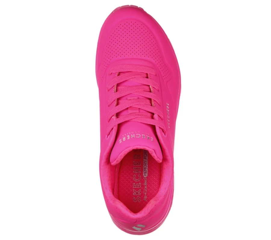 SKECHERS Women's Uno - Night Shades Sneakers in Hot Pink