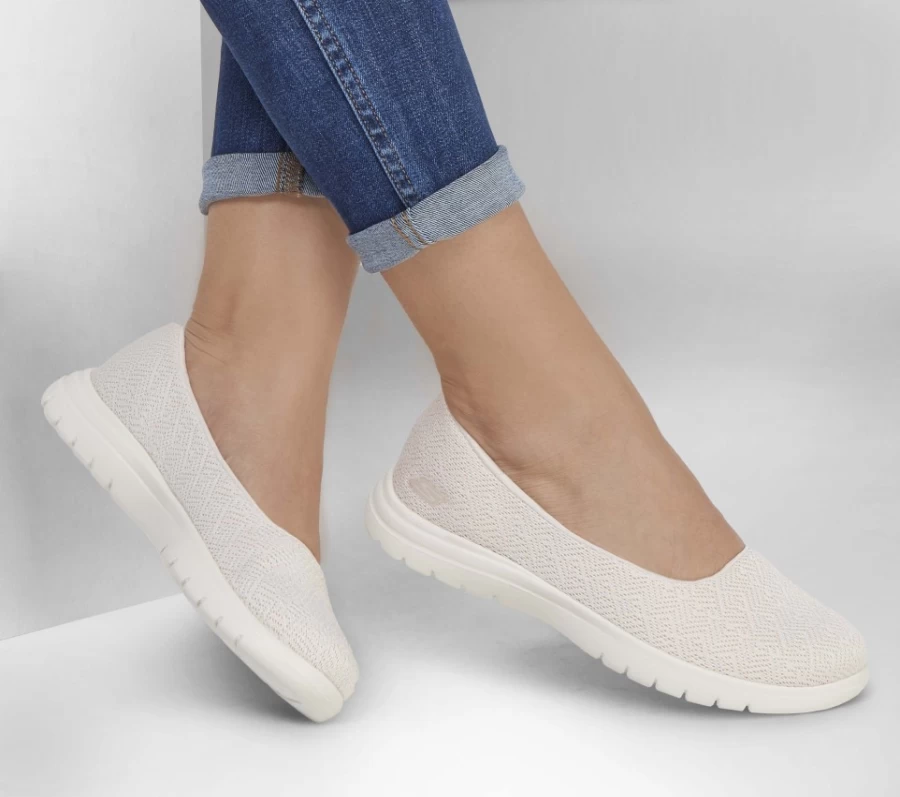 SKECHERS Women's On-The-Go Flex - Cherished Walking Shoes in Natural