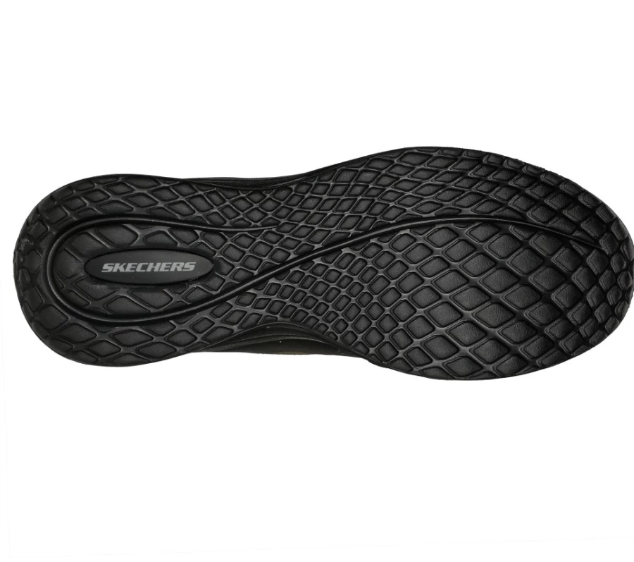 SKECHERS Men's Arch Fit Orvan - Montfort Sneakers in Black/Olive for Comfort & Support