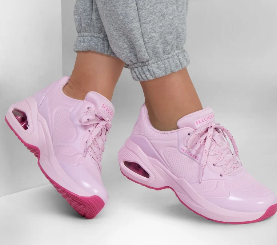SKECHERS Women's M-Uno Neoair Sneakers in Light Pink | Lightweight Comfortable Walking Shoes