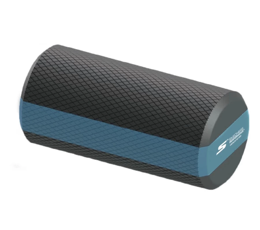 SKECHERS Men's Black Medium Fitness Foam Roller for Muscle Recovery & Workout