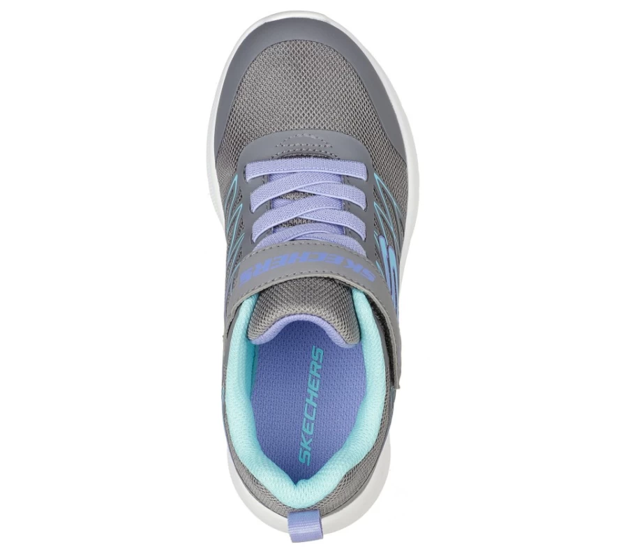 SKECHERS Kids' Gray Microspec - Bold Delight Sneakers