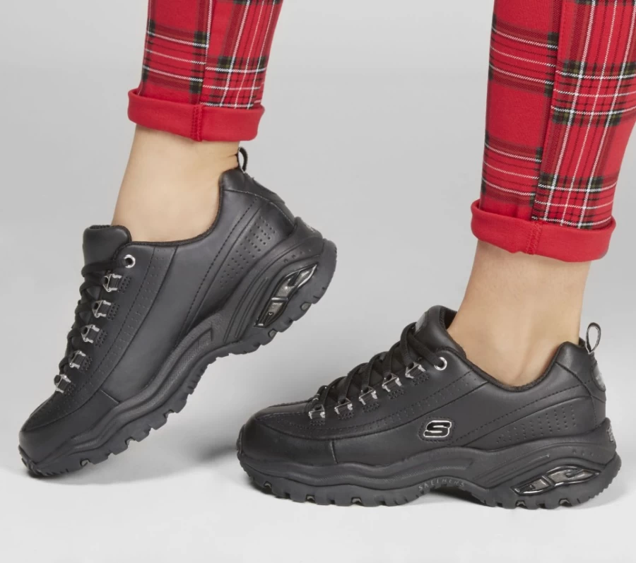SKECHERS Women's Premium Black Sneakers - Comfortable & Stylish Footwear