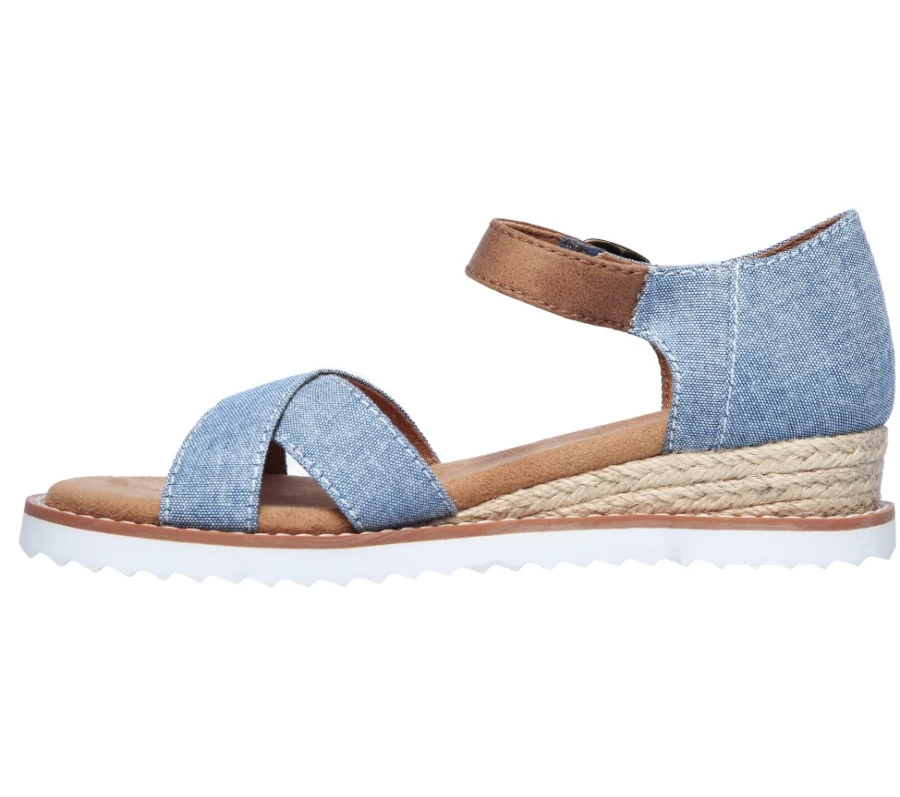 SKECHERS Kids' Denim Lil Bobs Desert Kiss - Humble Horizon Sneakers
