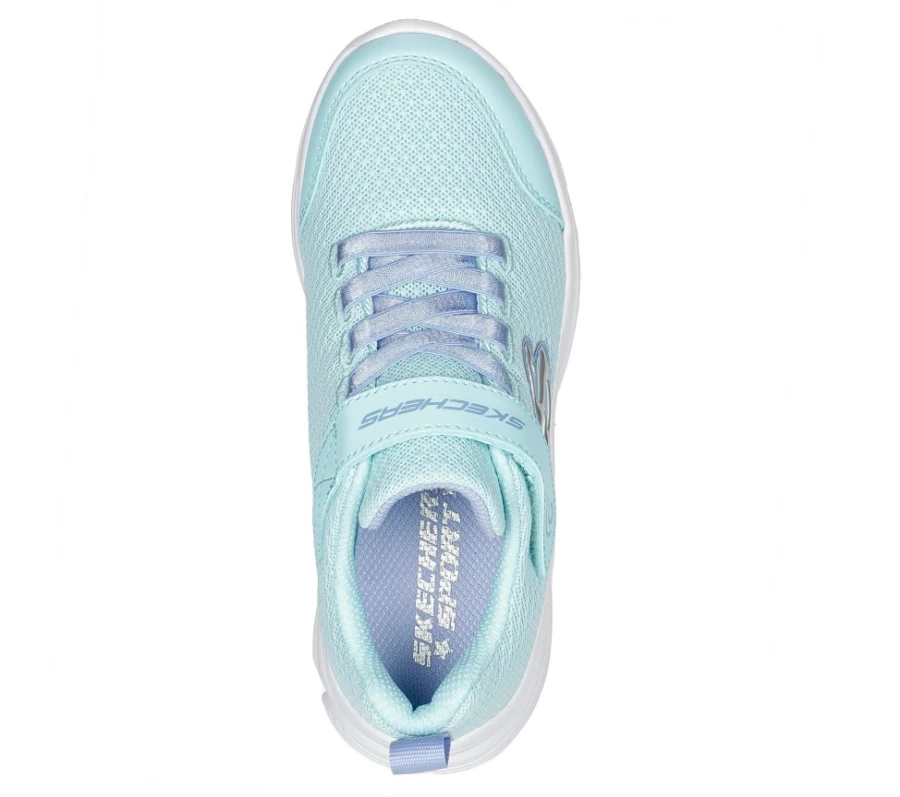 SKECHERS Kids' Wavy Lites - Blissfully Free Sneakers in Aqua Color