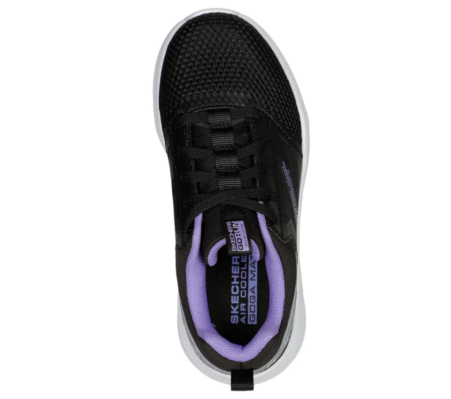 SKECHERS Kids Go Run Elevate - Black & Purple Running Shoes for Active Children