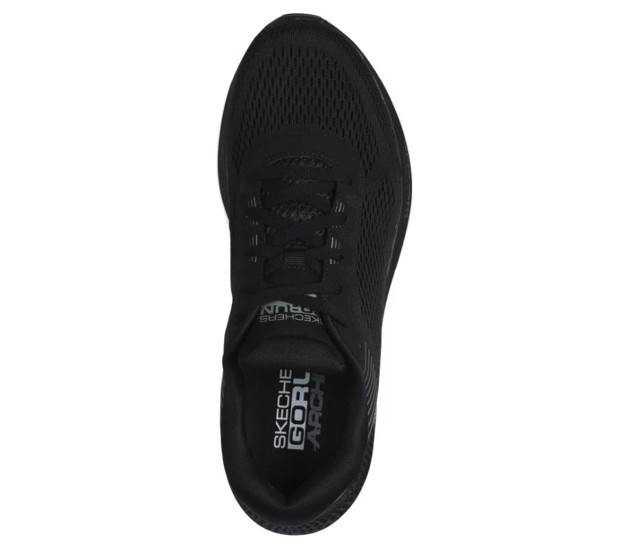 SKECHERS Men's Go Run Persistence Running Shoes - Black & White Lightweight Sneakers for Training & Jogging