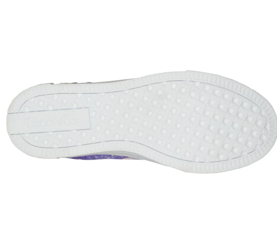 SKECHERS Kids Twinkle Toes Twinkle Sparks - Purple Multi Unicorn Dream Light-Up Shoes