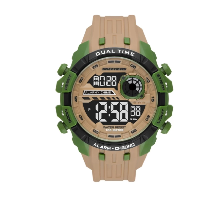 SKECHERS Men's Brown Big Push Tan Watch - McConnell Style