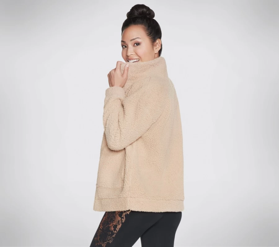 SKECHERS Women's Brown Snuggles Front Zip Jacket | Bobs Apparel Cozy Outerwear