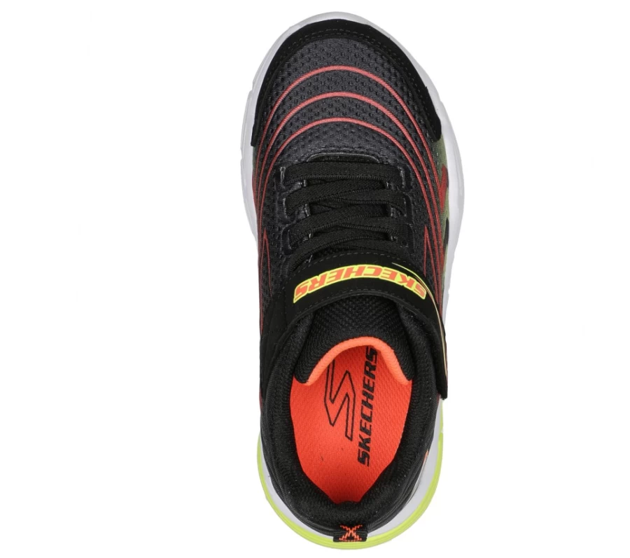 SKECHERS Kids Voltonik Sneakers in Black & Multi Color - Lightweight & Comfortable