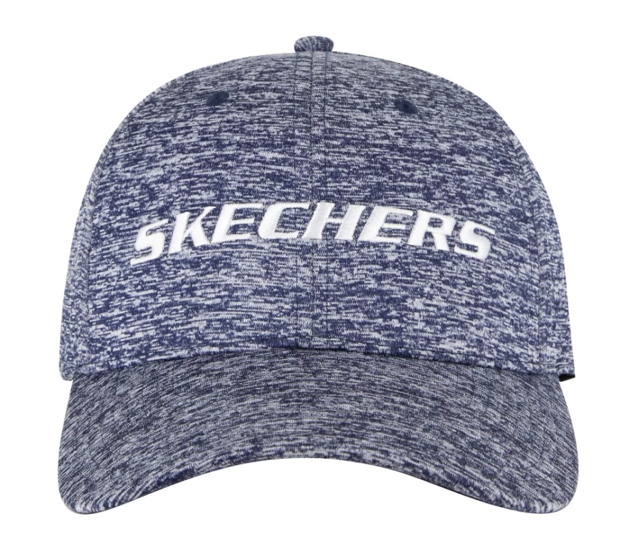 SKECHERS Men's Blue & Gray Flat Brim Hat - On The Road Casual Cap