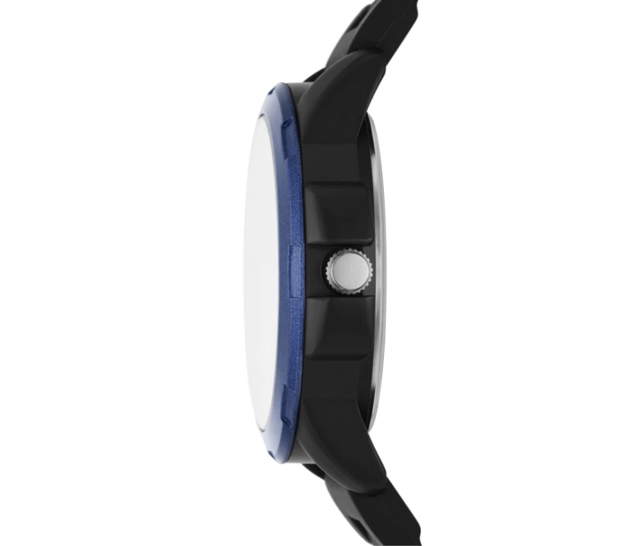 SKECHERS Men's Color Pop Bezel Watch - Black & Blue Stylish Analog Timepiece