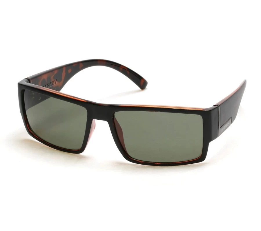 SKECHERS Men's Black Matte Rectangle Sunglasses for UV Protection
