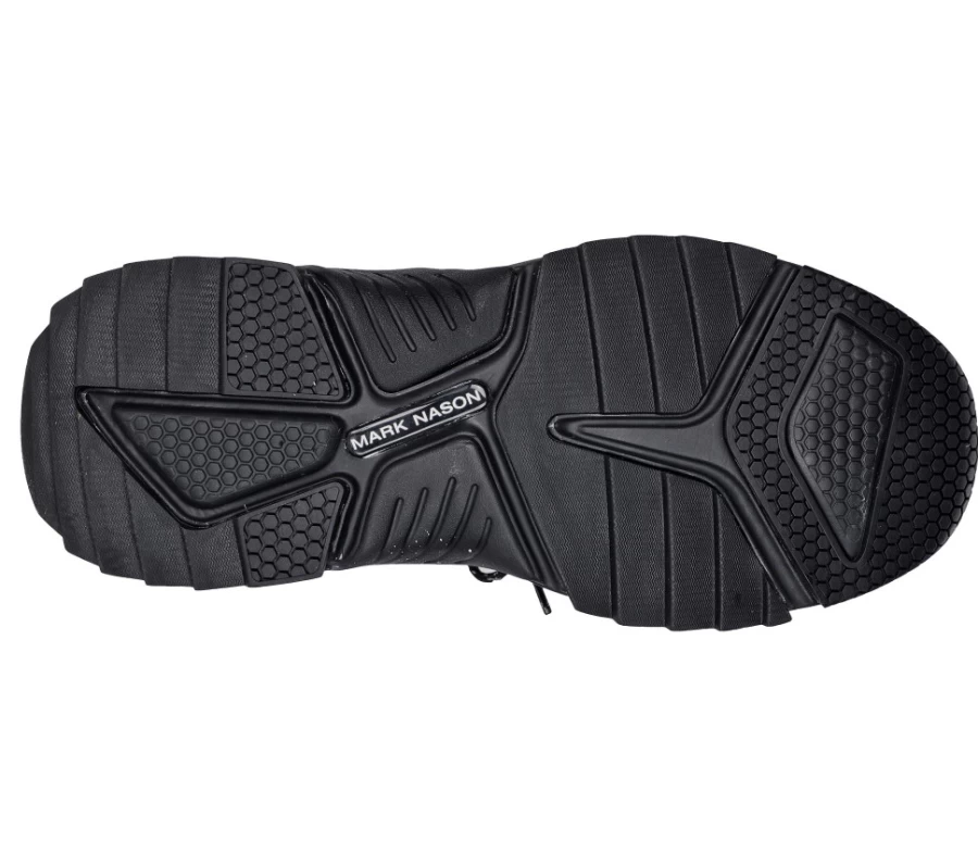 SKECHERS Men's Smart Block - Half Dome Sneakers in Black & Yellow