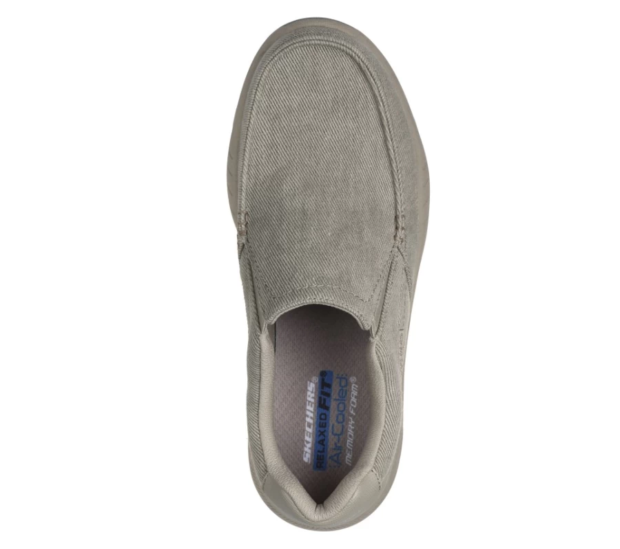 SKECHERS Men's Vierra - Taupe Relaxed Fit Sneakers | Comfortable Casual Shoes
