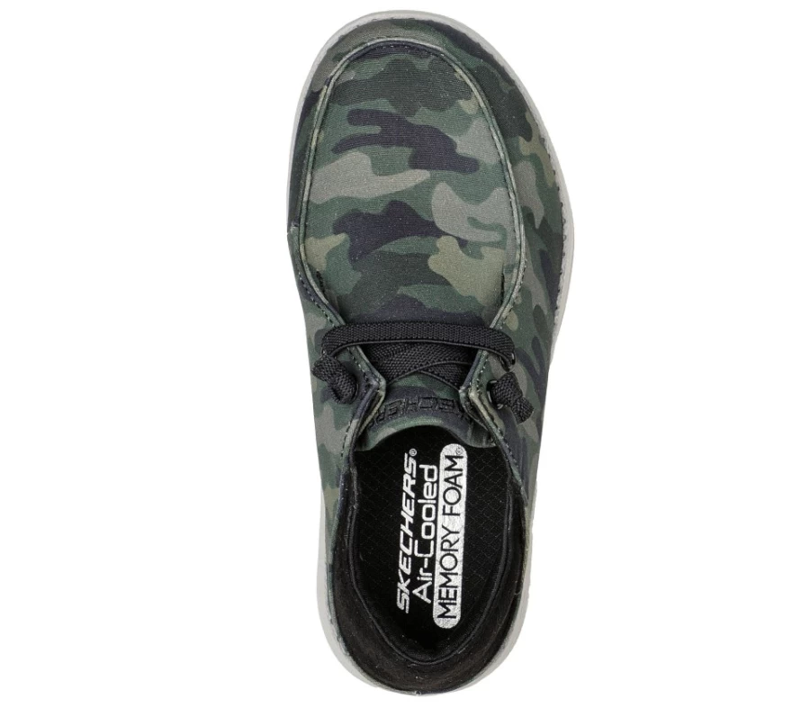 SKECHERS Kids Camouflage Sneakers - Melson Drecks Style Comfortable Footwear for Children