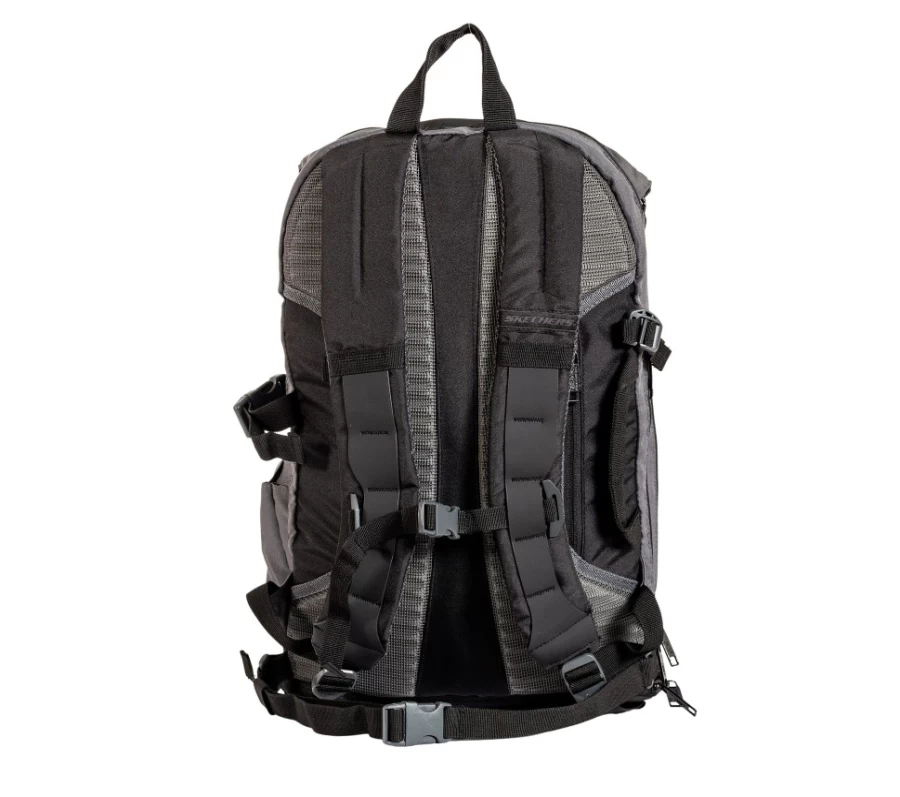 SKECHERS Men's Black Globe Trotter Backpack - Durable Travel Backpack for Men