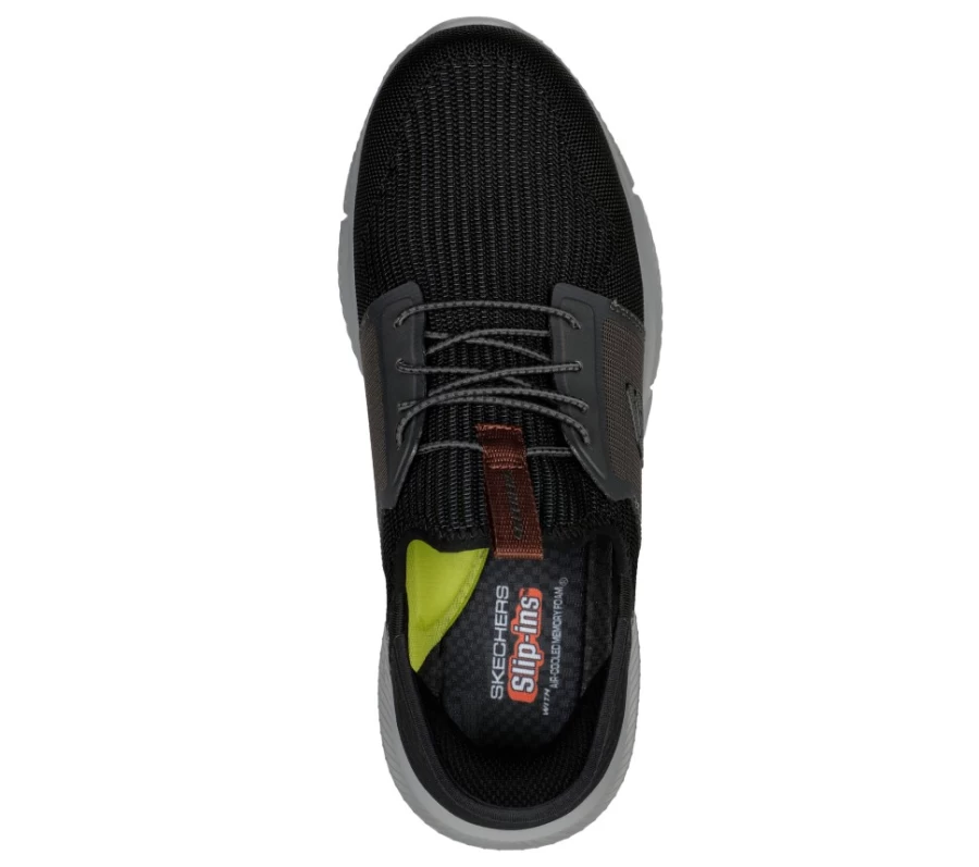 SKECHERS Men's Slip-Ins Rf Ingram - Brackett Sneakers in Black & Gray
