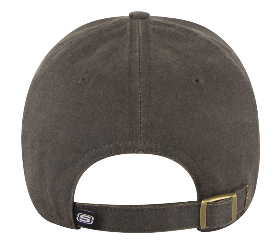 SKECHERS Men's Brown Eagle Canvas Hat - Casual Outdoor Adjustable Cap