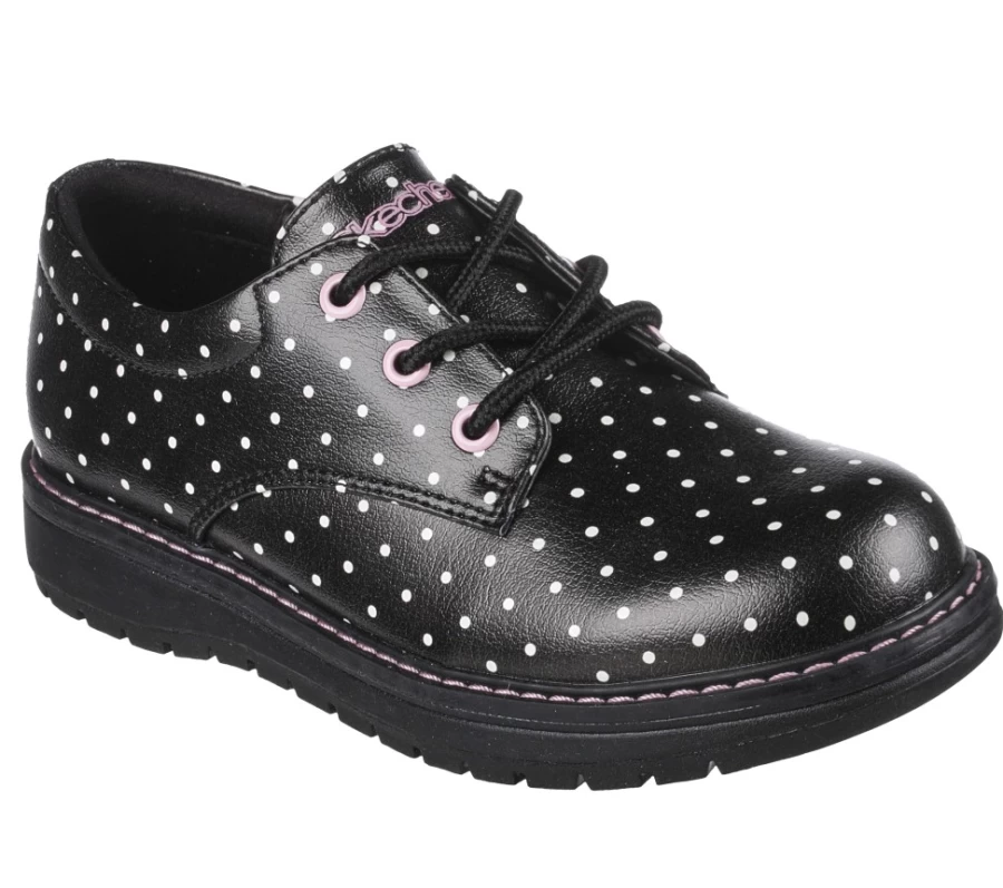 SKECHERS Kids Black & Pink Supreme Vibe Sneakers - Gravlen Style