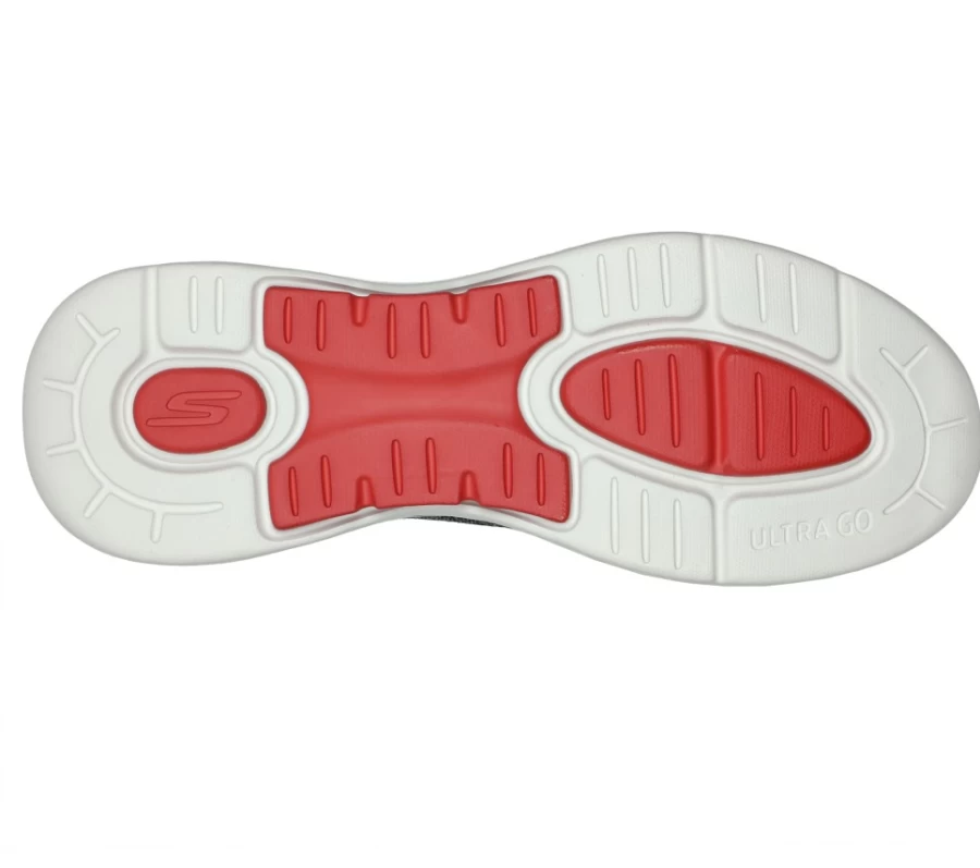 SKECHERS Men's Go Walk Arch Fit - Linear Axis Walking Shoes in Black / Red