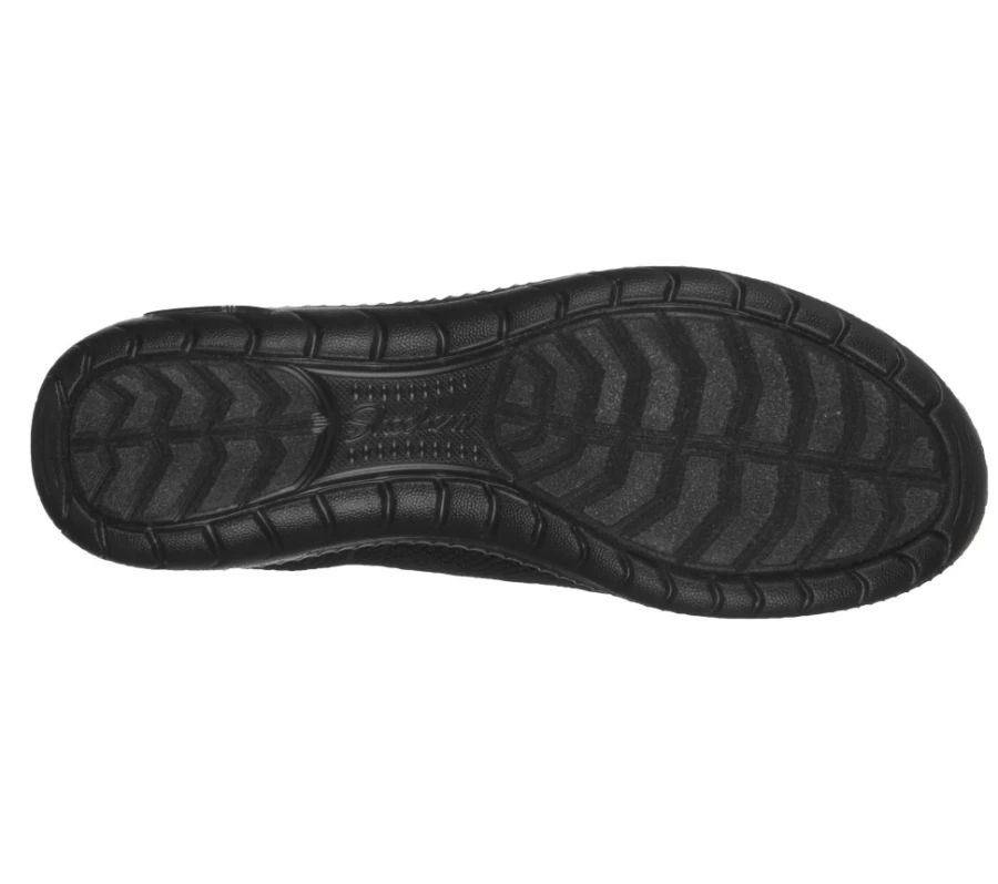 SKECHERS Women's Arch Fit Flex Sneakers - Black Comfort Walking Shoes for Women