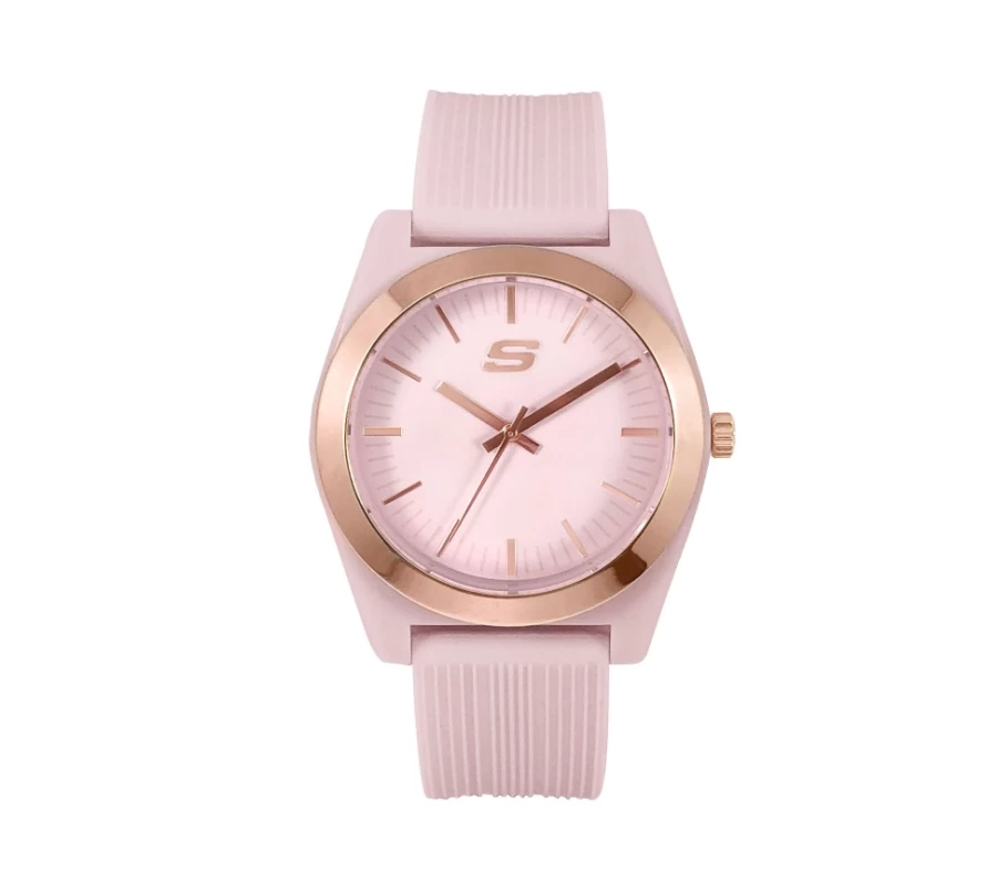 SKECHERS Women's Blush Pink Ocean Gate Watch - Stylish & Comfortable Wristwatch