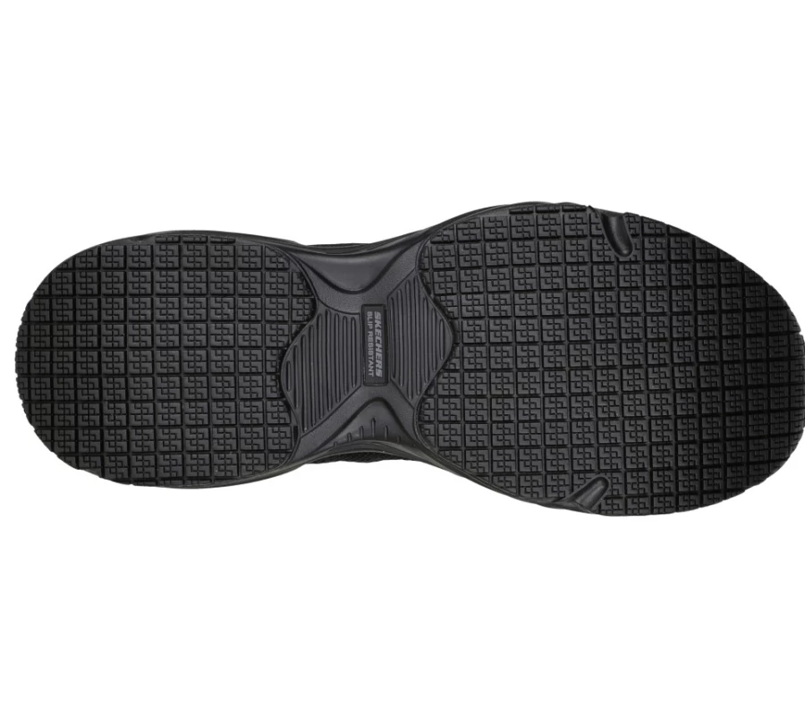 SKECHERS Men's Work Stamina Airy Sr Sneakers in Black - Lightweight & Breathable