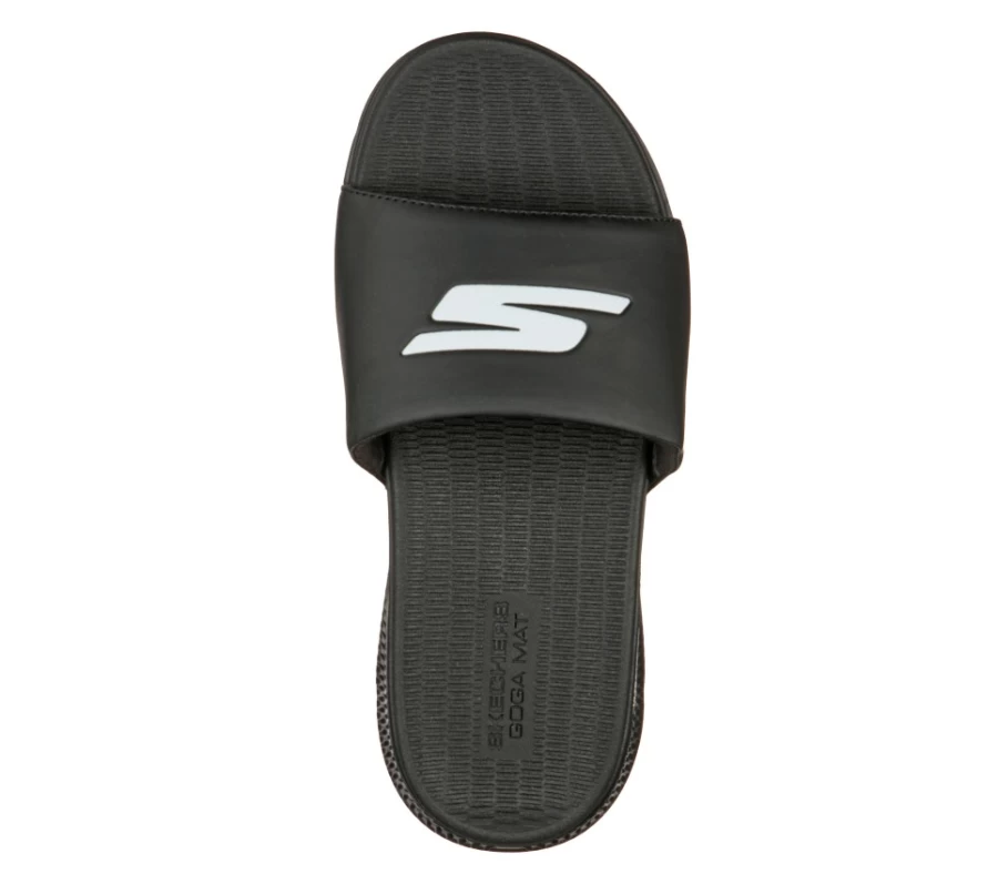 SKECHERS Men's Go Consistent Sandal - Black & White Comfortable Walking Shoes