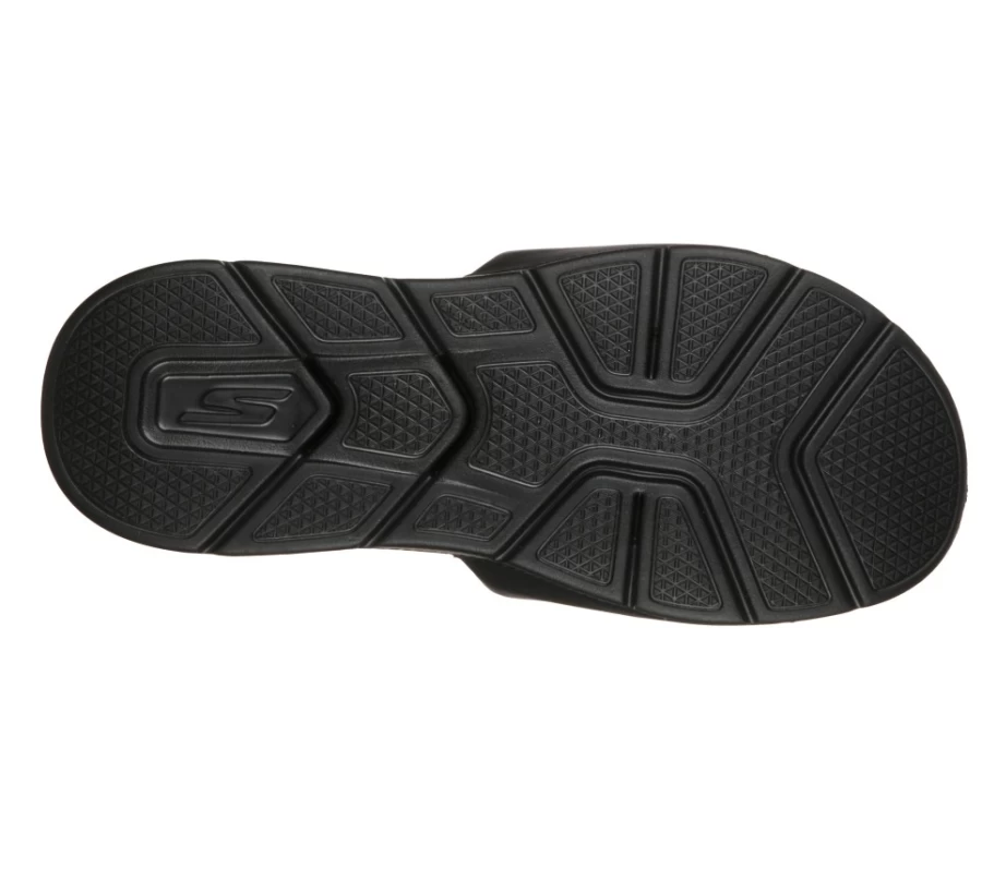 SKECHERS Men's Go Consistent Sandal - Black & White Comfortable Walking Shoes