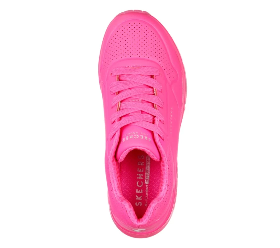 SKECHERS Kids Uno - Night Shades Sneakers in Hot Pink