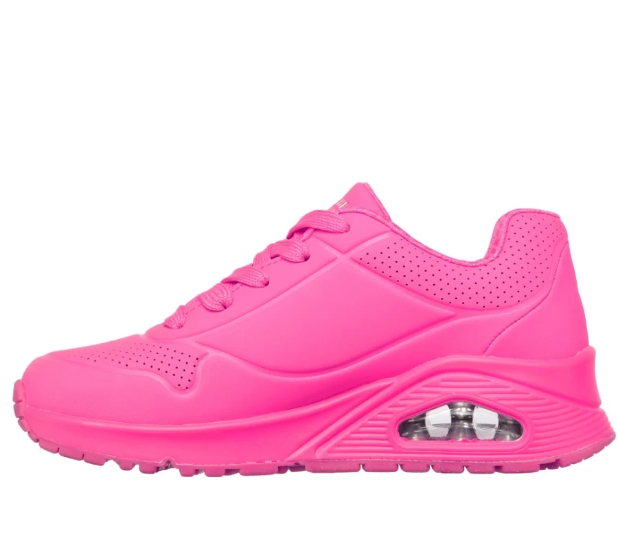 SKECHERS Kids Uno - Night Shades Sneakers in Hot Pink