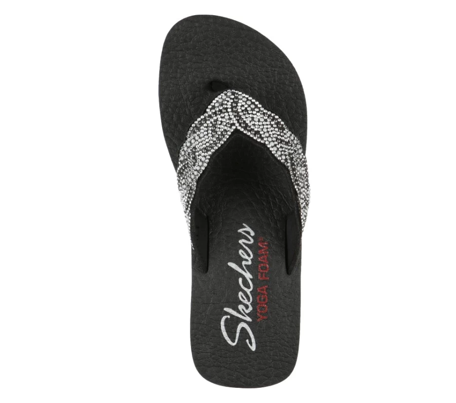 SKECHERS Women's Vinyasa Happy Pearl Sneakers in Black