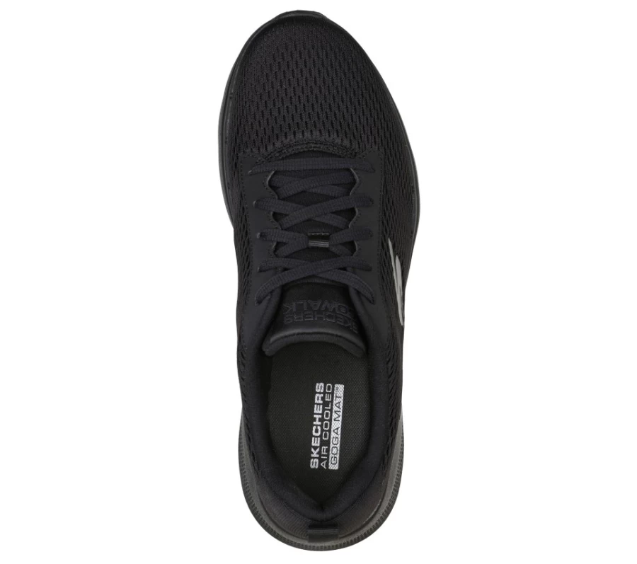 SKECHERS Men's Go Walk 6 - Avalo Black Walking Shoes