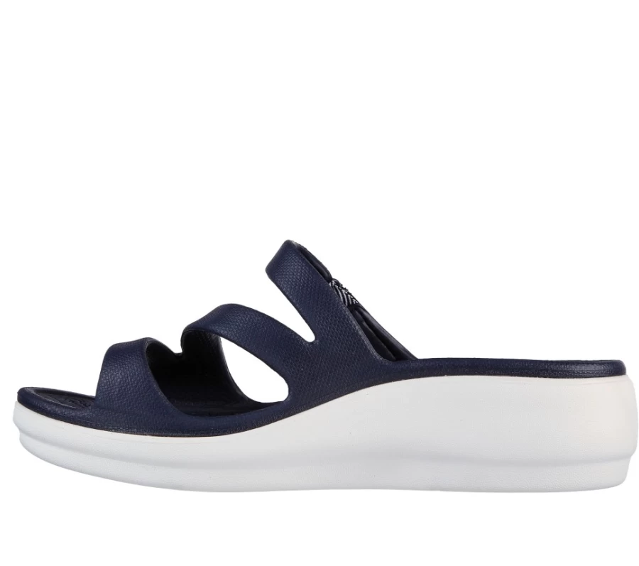 SKECHERS Women's Arch Fit Ascend Foamies Sneakers in Navy - Comfortable Slip-On Walking Shoes