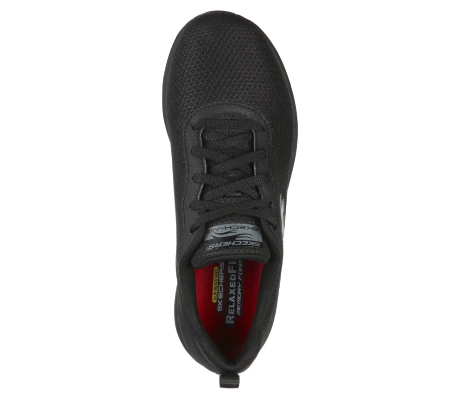 SKECHERS Women's Skech-Air Sr Work Relaxed Fit Sneakers in Black