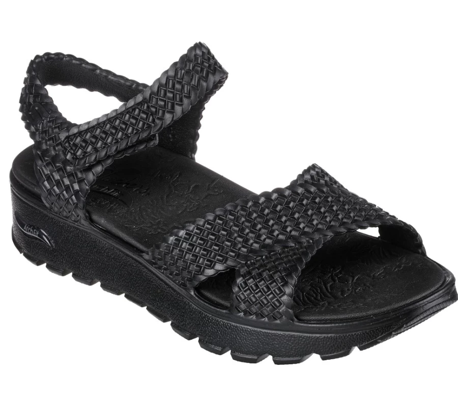 SKECHERS Women's Black Foamies Arch Fit Footsteps - Life Strides Comfortable Walking Shoes