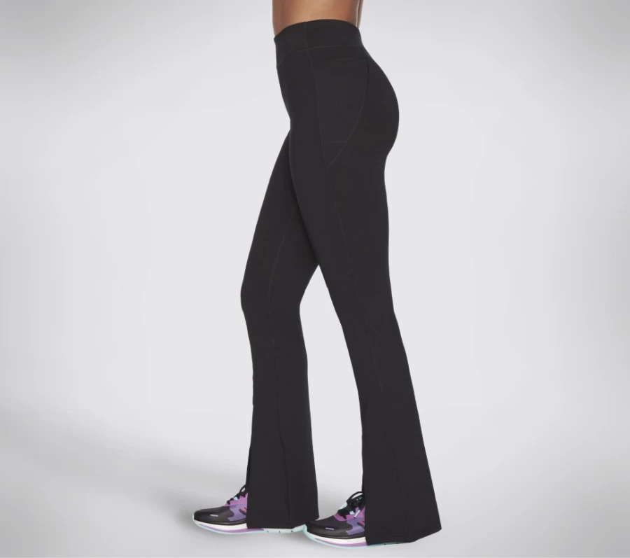 SKECHERS Women's Go Walk Go Stretch Flare Pants in Black - Comfortable & Stylish Walking Trousers