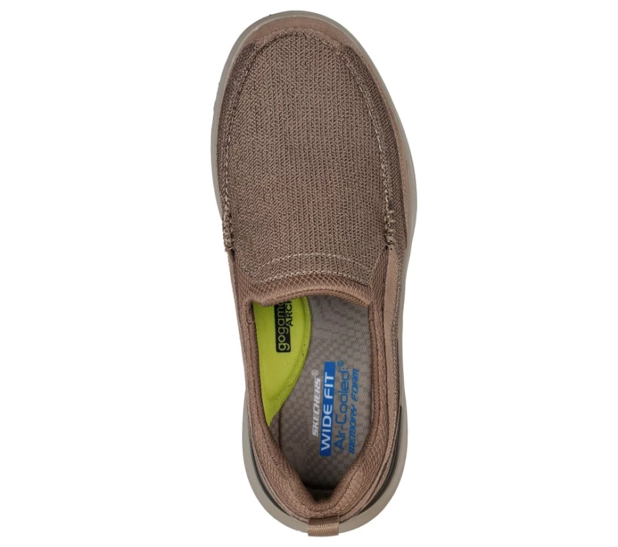 SKECHERS Men's Light Brown Hefner Sneakers - Del Array Style