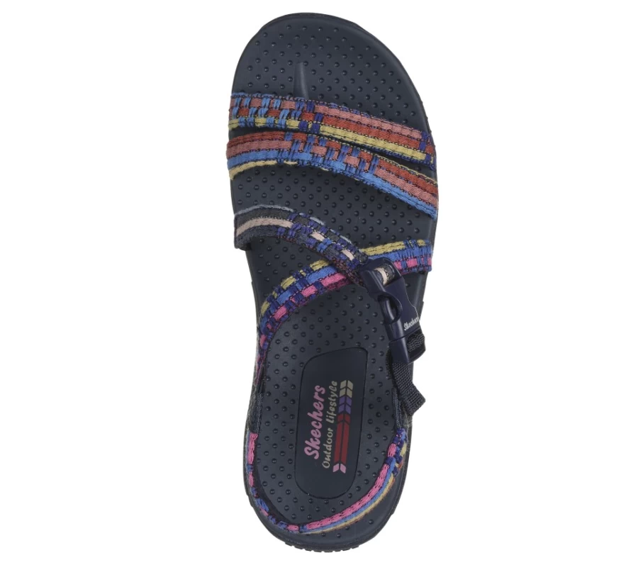SKECHERS Women's Navy Multi Reggae - Sew Me Sneakers