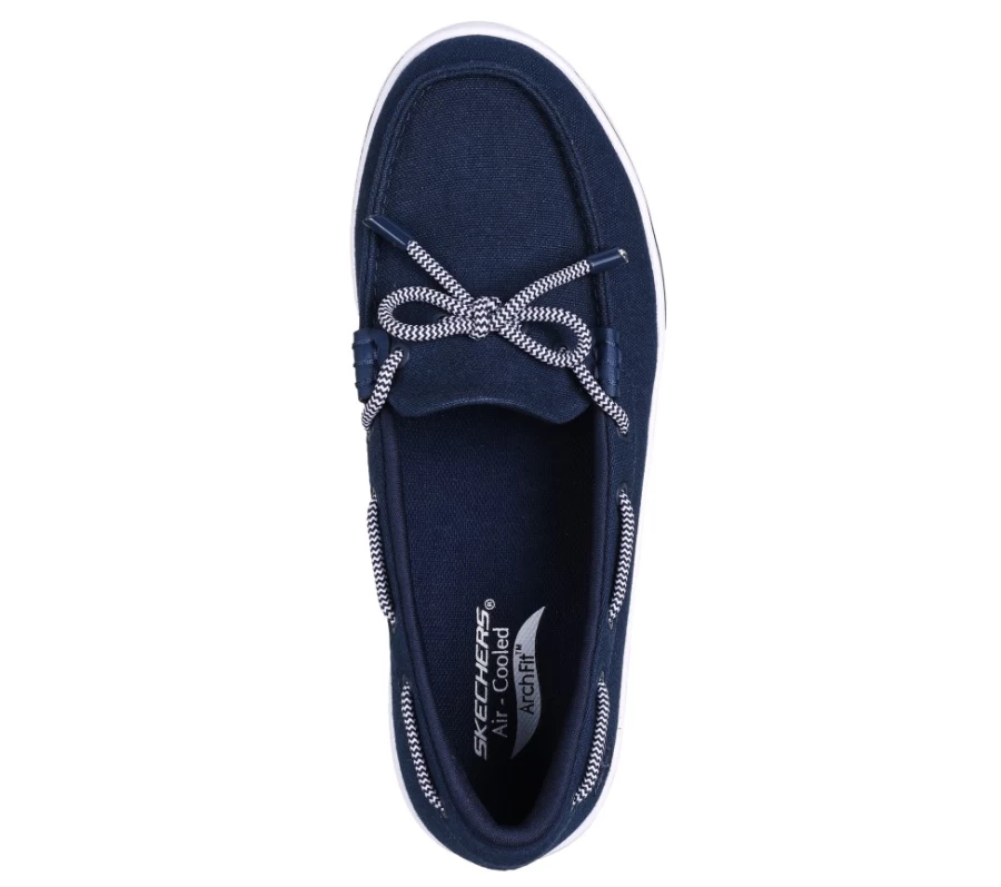 SKECHERS Women's Arch Fit Uplift Sneakers in Navy - Laguna Comfort Walking Shoes
