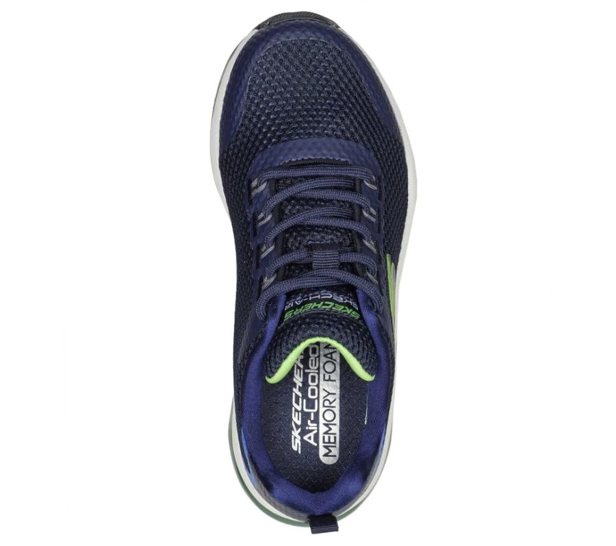 SKECHERS Kids' Skech-Air Element 2.0 Sneakers in Navy/Lime - Lomarc Style