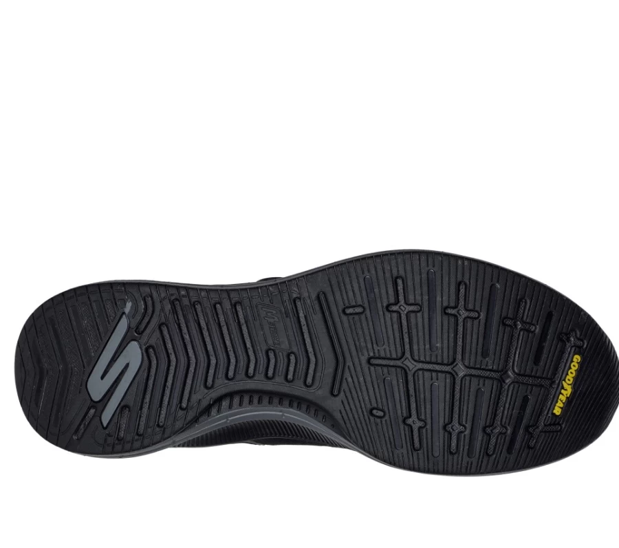 SKECHERS Men's Go Run Pulse Twist Fit Running Shoes - Black