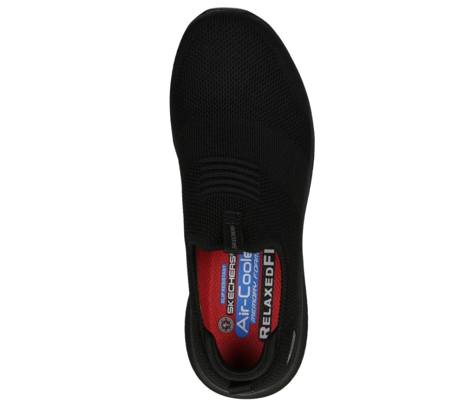 SKECHERS Women's Ultra Flex Relaxed Fit Sneakers in Black - Comfortable & Flexible Walking Shoes