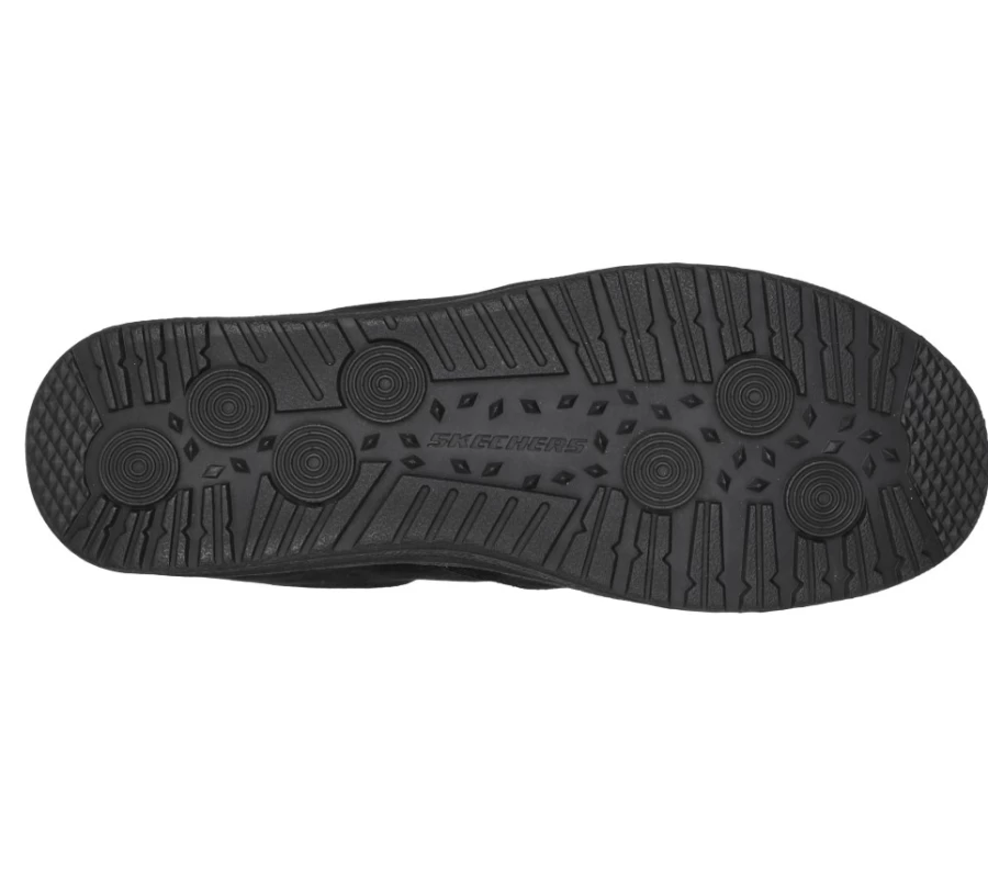 SKECHERS Men's Relaxed Fit Willmore Sneakers in Black - Melson Casual Comfort Shoes